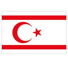 Panneau Rigide Format 18x12cm Drapeau de Pays Nation Chypre du Nord épaisseur 3mm