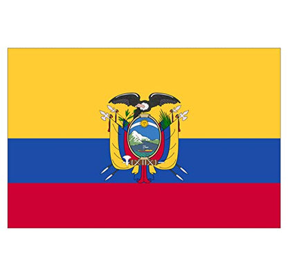 Panneau Rigide Format 18x12cm Drapeau de Pays Nation équateur épaisseur 3mm