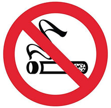 Autocollant Stickers Interdit de Fumer Diamètre 20x20cm - supstick.fr