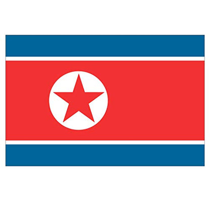 Panneau Rigide Format 18x12cm Drapeau de Pays Nation corée du Nord épaisseur 3mm