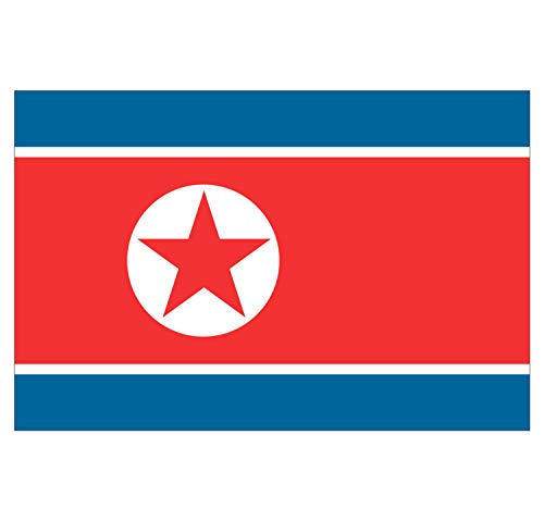 Panneau Rigide Format 18x12cm Drapeau de Pays Nation corée du Nord épaisseur 3mm