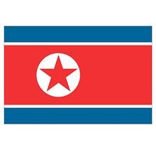 Panneau Rigide Format 18x12cm Drapeau de Pays Nation corée du Nord épaisseur 3mm