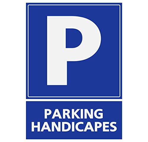 Supstick Autocollants Stickers Handicapé - Personne à mobilité réduite Parking handicapés 9x12cm