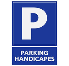 Supstick Autocollants Stickers Handicapé - Personne à mobilité réduite Parking handicapés 12x16cm