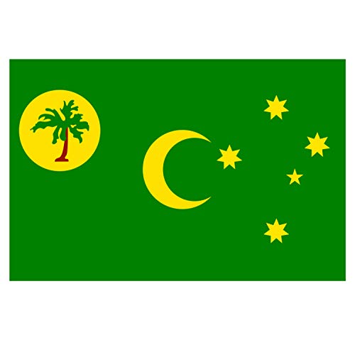 Supstick Autocollant Stickers Drapeau de Pays Nation iles Coco Format 18x12cm
