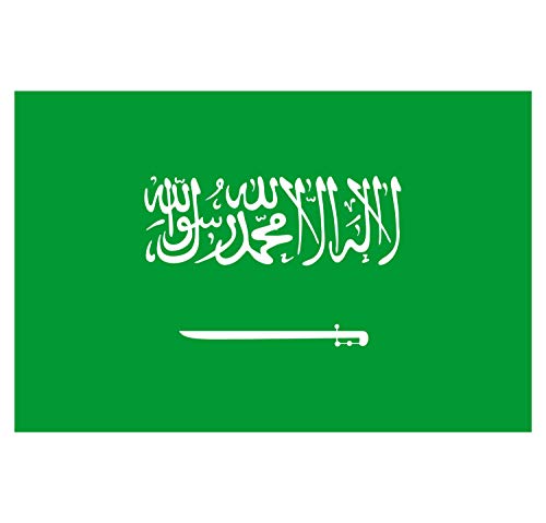 Panneau Rigide Format 18x12cm Drapeau de Pays Nation Arabie-Saoudite épaisseur 3mm