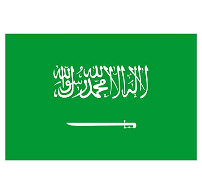 Panneau Rigide Format 18x12cm Drapeau de Pays Nation Arabie-Saoudite épaisseur 3mm