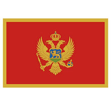 Supstick Lot de 8 Autocollants Stickers Drapeau de Pays Nation Montenegro Format 3x2cm