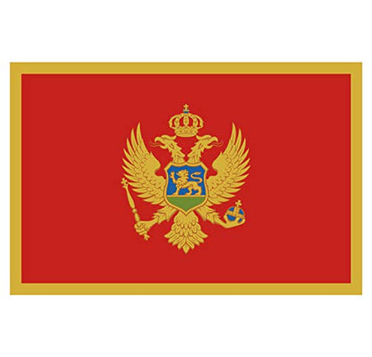 Panneau Rigide Format 18x12cm Drapeau de Pays Nation Montenegro épaisseur 3mm