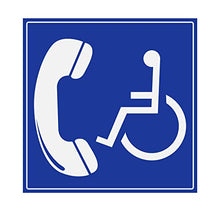 Panneau Rigide Handicapé - Personne à mobilité réduite 25x25cm épaisseur 3mm