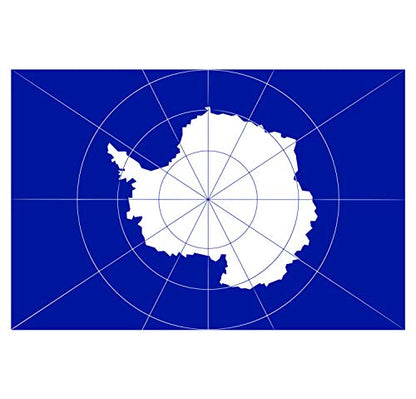 Panneau Rigide Format 18x12cm Drapeau de Pays Nation Antarctique épaisseur 3mm