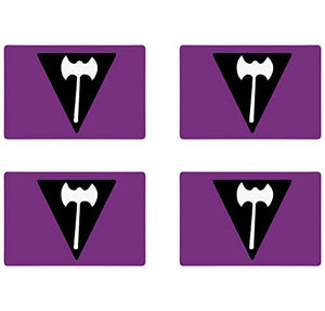 Supstick Drapeau Lesbienne Fière Violet Lot de 4 Format 6X4CM