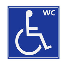 Supstick Autocollants Stickers Handicapé - Personne à mobilité réduite WC 20x20cm
