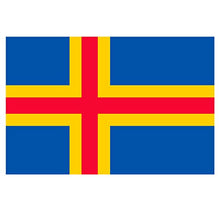 Panneau Rigide Format 18x12cm Drapeau de Pays Nation ile-Aland épaisseur 3mm