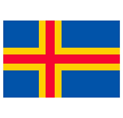 Panneau Rigide Format 18x12cm Drapeau de Pays Nation ile-Aland épaisseur 3mm