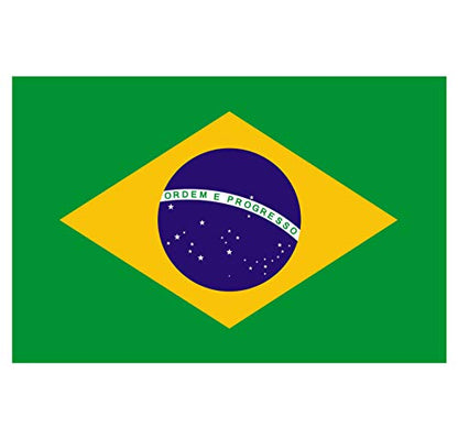 Panneau Rigide Format 18x12cm Drapeau de Pays Nation brésil épaisseur 3mm