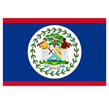 Panneau Rigide Format 18x12cm Drapeau de Pays Nation bélize épaisseur 3mm