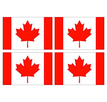 Supstick Lot de 4 Autocollants Stickers Drapeau de Pays Nation Canada Format 12x8cm