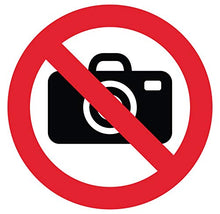 Panneau Rigide Interdit de photographier Diamètre 25x25cm épaisseur 3mm