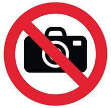 Autocollant Stickers Interdit de photographier Diamètre 5x5cm - supstick.fr