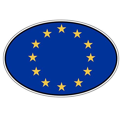 Supstick Autocollant Stickers Automobile Europe 15x10cm