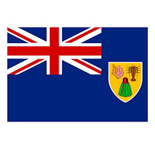 Panneau Rigide Format 18x12cm Drapeau de Pays Nation Les Turques et caiques épaisseur 3mm