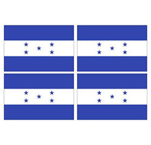 Supstick Lot de 4 Autocollants Stickers Drapeau de Pays Nation Honduras Format 12x8cm