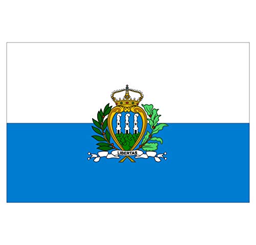 Panneau Rigide Format 18x12cm Drapeau de Pays Nation san Marin épaisseur 3mm