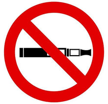 Autocollant stickers interdit de vapoter Diamètre 15x15cm - supstick.fr