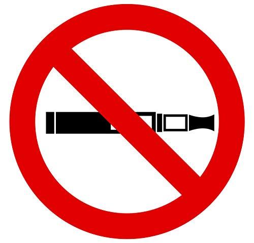 Autocollant stickers interdit de vapoter Diamètre 5x5cm - supstick.fr