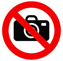 Autocollant Stickers Interdit de photographier Diamètre 15x15cm - supstick.fr