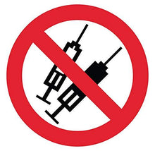 Autocollant stickers interdit de se droguer Diamètre 10x10cm - supstick.fr