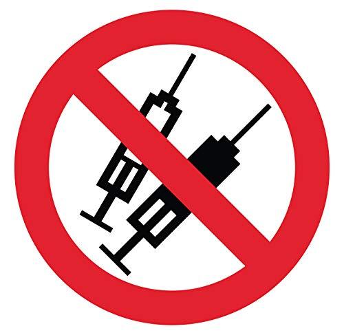 Autocollant Stickers Interdit de Se droguer Diamètre 8x8cm - supstick.fr