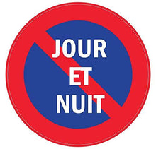 Autocollant stickers interdit de stationner Diamètre 20x20cm - supstick.fr