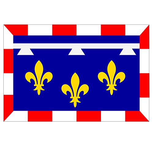 Supstick Lot de 8 Autocollants Stickers Drapeau de département région française région Centre Format 3x2cm