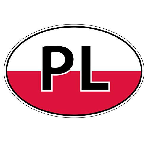 Supstick Autocollant Stickers Automobile Pologne 5x3,5cm