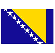 Panneau Rigide Format 18x12cm Drapeau de Pays Nation Bosnie épaisseur 3mm
