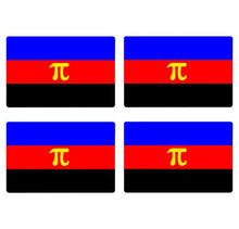 Supstick Drapeau Polyamoureux Lot de 4 Format 6X4CM