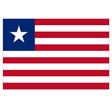 Panneau Rigide Format 18x12cm Drapeau de Pays Nation Liberia épaisseur 3mm