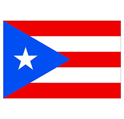Panneau Rigide Format 18x12cm Drapeau de Pays Nation Puerto-Rico épaisseur 3mm