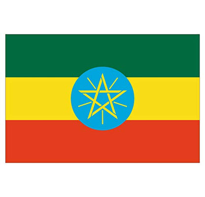 Panneau Rigide Format 15x10cm Drapeau de Pays Nation éthiopie épaisseur 3mm