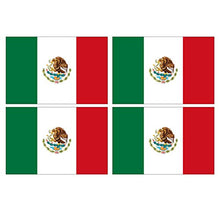 Supstick Lot de 4 Autocollants Stickers Drapeau de Pays Nation Mexique Format 12x8cm