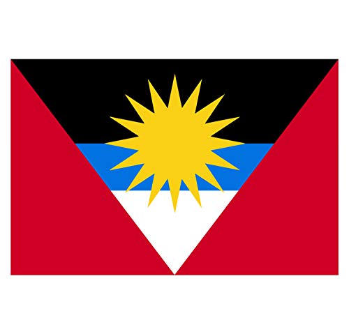 Panneau Rigide Format 18x12cm Drapeau de Pays Nation Antigua et Barbuda épaisseur 3mm