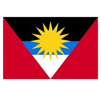 Panneau Rigide Format 18x12cm Drapeau de Pays Nation Antigua et Barbuda épaisseur 3mm