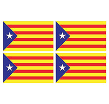 Supstick Lot de 4 Autocollants Stickers Drapeau de région Catalogne Format 12x8cm