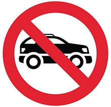 Autocollant stickers interdit au voiture Diamètre 5x5cm - supstick.fr