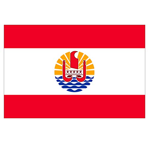 Supstick Lot de 8 Autocollants Stickers Drapeau de Pays Nation polynesie française Format 3x2cm