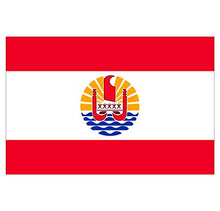 Supstick Lot de 8 Autocollants Stickers Drapeau de Pays Nation polynesie française Format 3x2cm
