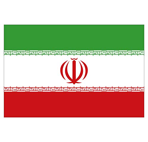 Panneau Rigide Format 15x10cm Drapeau de Pays Nation Iran épaisseur 3mm