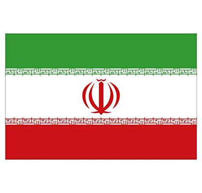 Panneau Rigide Format 15x10cm Drapeau de Pays Nation Iran épaisseur 3mm